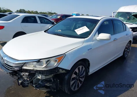 2017 Honda Accord Hybrid Ex-L из США, поврежденный, VIN JHMCR6F50HC008570